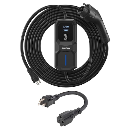 Topdon PulseQ AC Portable 16A - NEMA 6-20 Plug, 5-15 Adapter ACPORT16N620